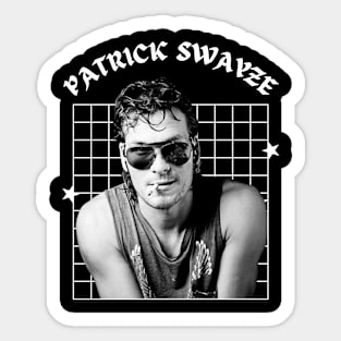 Patrick swayze --- aesthetic design Sticker